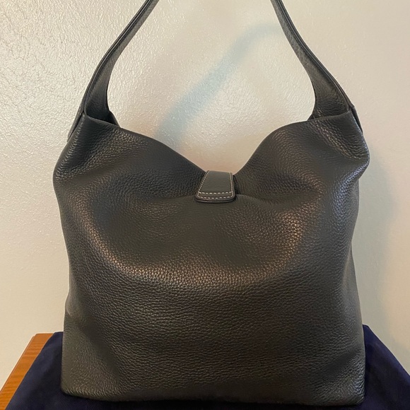 Dooney & Bourke dark gray Pebble Grain Lock shoulder bag - Picture 7 of 10